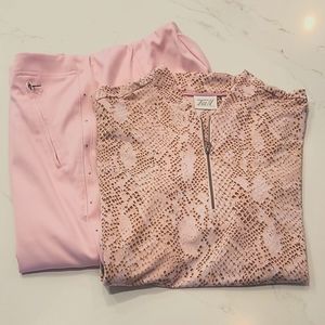 Tail Women's Pink and Brown Snake Print Top
